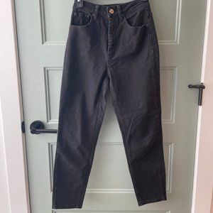 ASOS Black High Rise Mom jean